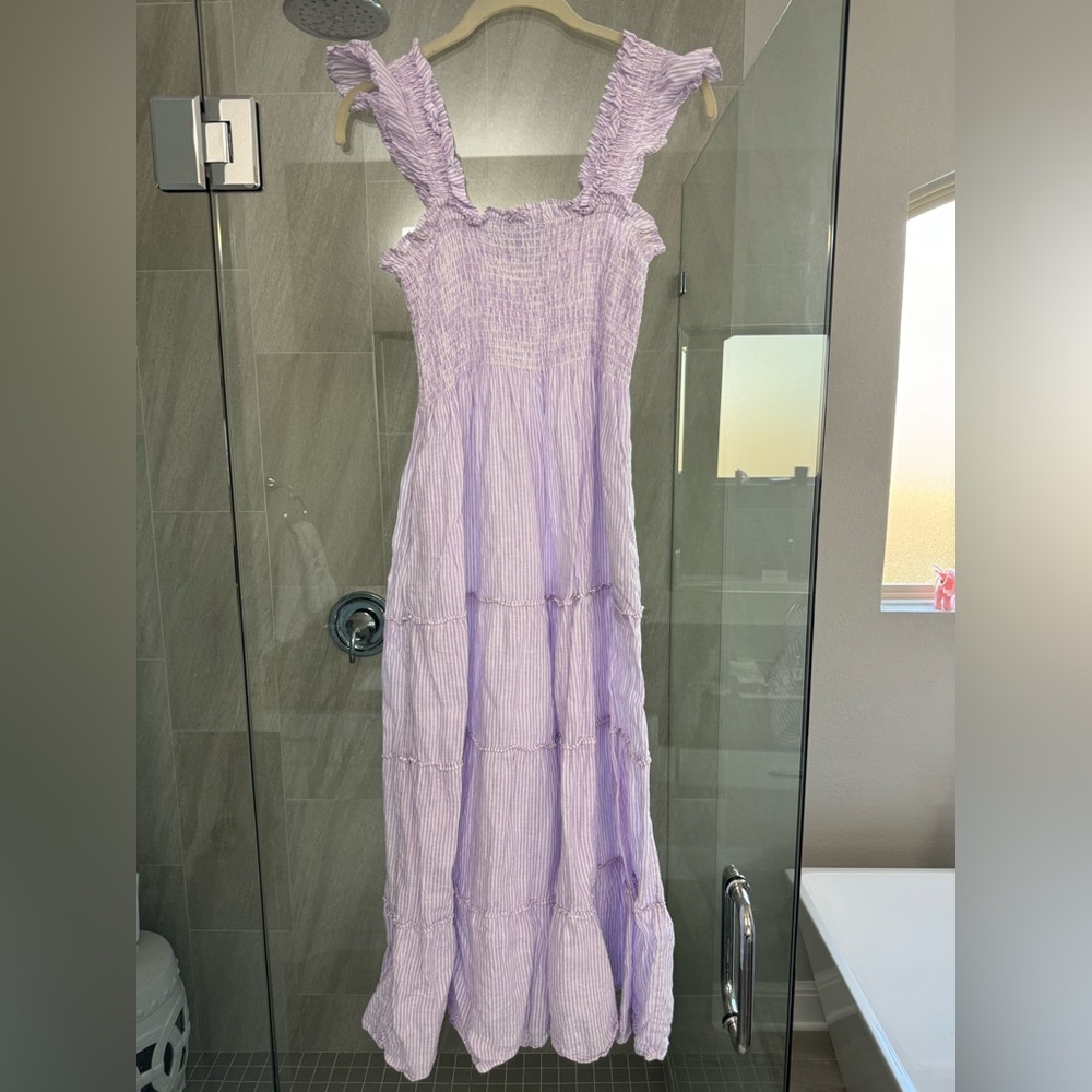 Hill House Lilac Smocked Maxi Dress